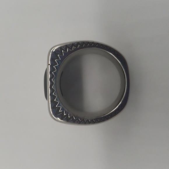 139- Black Stone Handmade Men's Ring Size 10 NWT - Picture 4 of 8